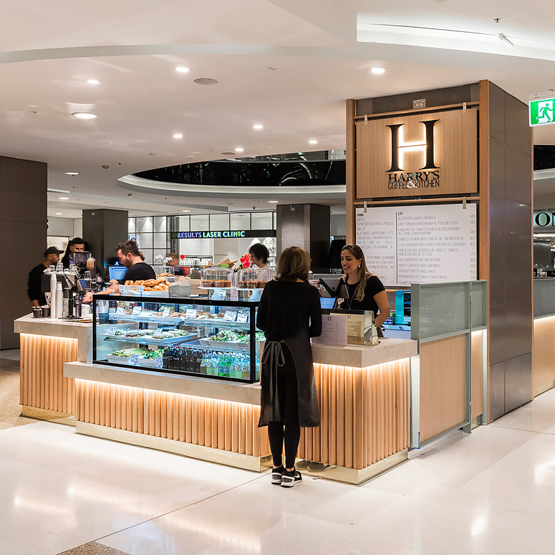 Interior Design for Harrys Coffee and Kitchen in Bondi Junction